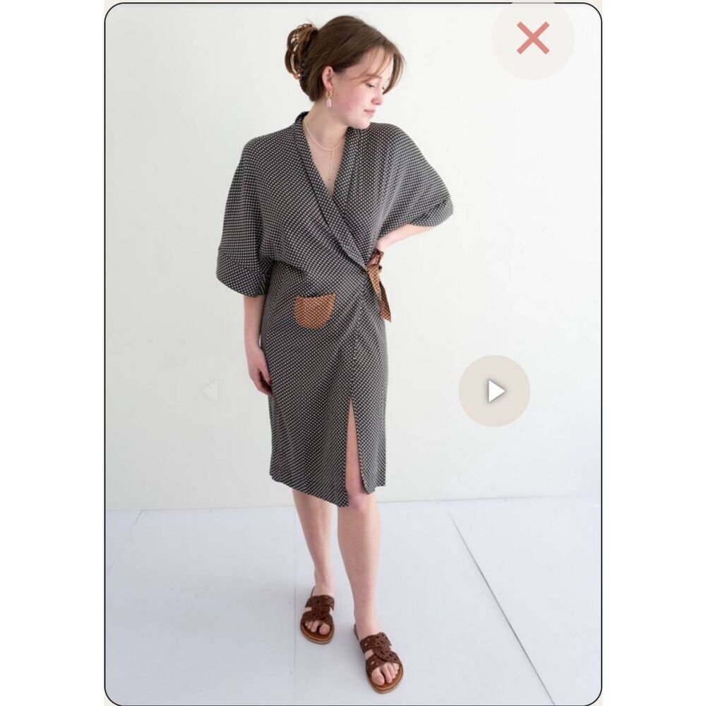 Bellerose Arty Wrap Tobe Dress Size Small
